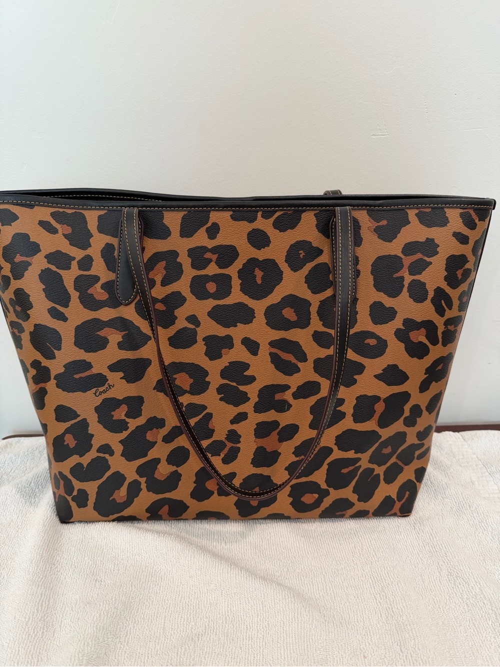 Coach Leopard-Print Tote - Picture 3 of 11